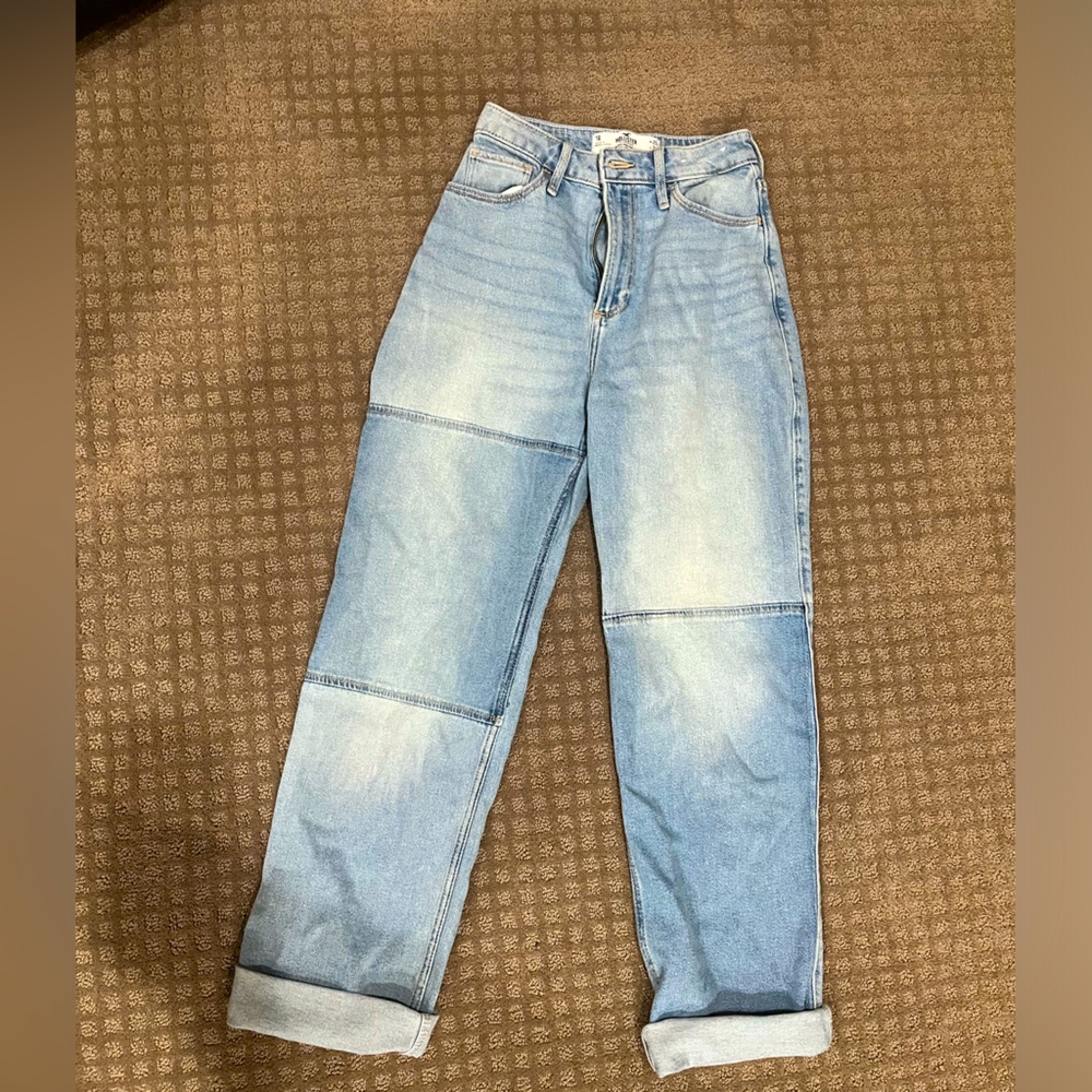 Patched hollister jeans!